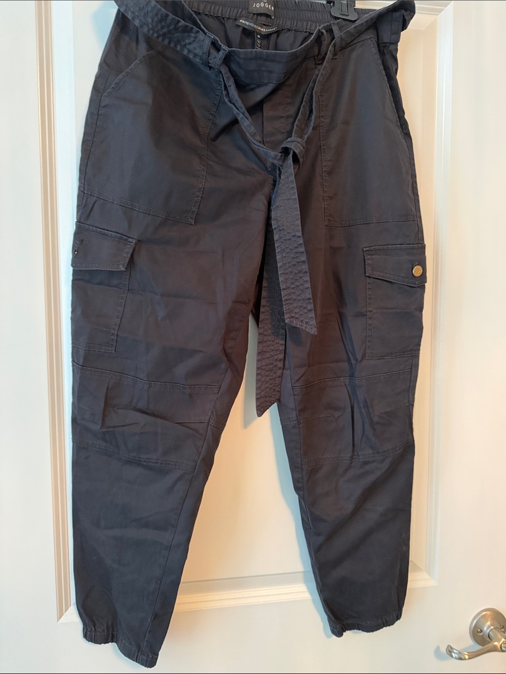 White House Black Market Black Cargo Joggers